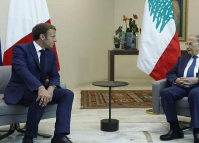 رئیس جمهور فرانسه با همتای لبنانی خود در بیروت ملاقات کرد