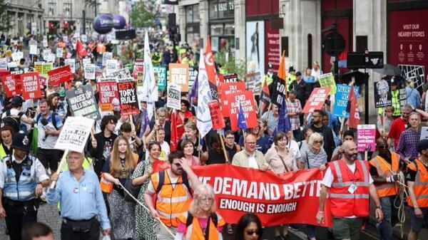 راهپیمایی انگلیسی ها در حمایت از الحاق دوباره به اتحادیه اروپا